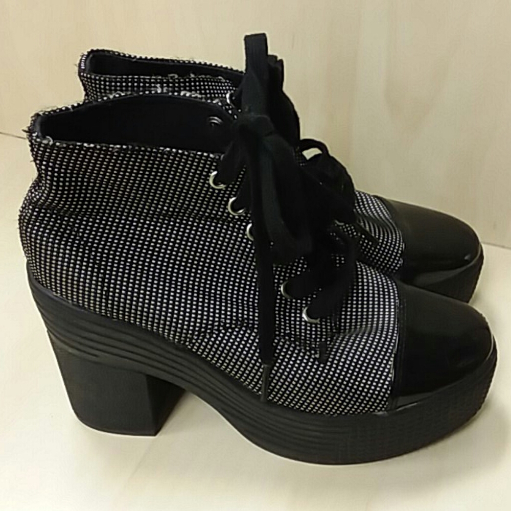 Jeffrey Campbell platform saddle shoes booties